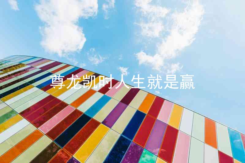 尊龙凯时人生就是赢